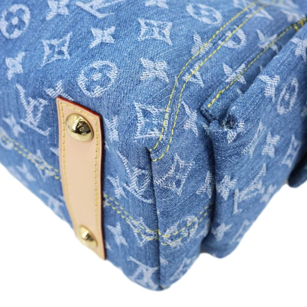 LOUIS VUITTON Carryall Cargo PM Monogram Denim Shoulder Bag Blue