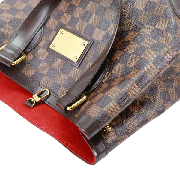 LOUIS VUITTON Hampstead PM Damier Ebene Hobo Shoulder Bag Brown