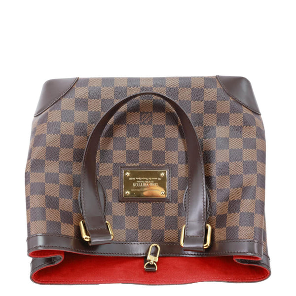 LOUIS VUITTON Hampstead PM Damier Ebene Hobo Shoulder Bag Brown