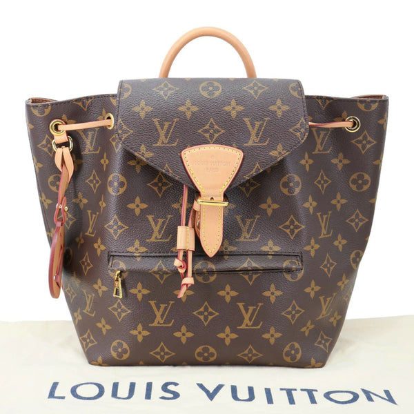 LOUIS VUITTON Montsouris PM Monogram Canvas Backpack Brown