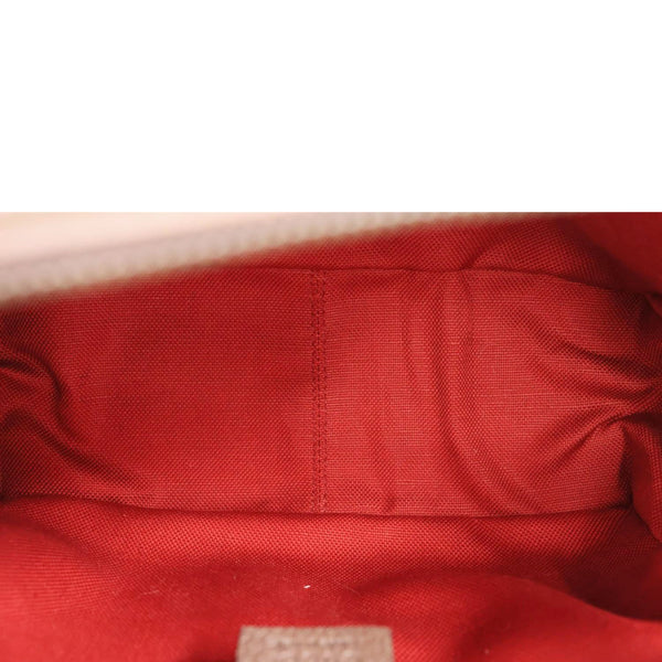 GUCCI Houndstooth Stripe Interlocking G Trunk Shoulder Bag Red 626363