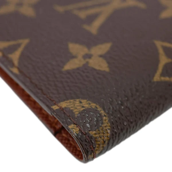 LOUIS VUITTON Monogram Canvas Long Wallet Brown