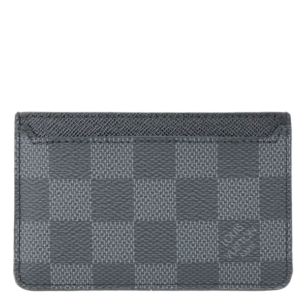 LOUIS VUITTON Neo Damier Graphite Card Holder Wallet Black