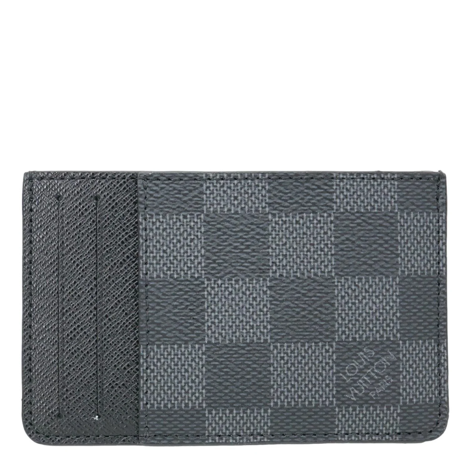 LOUIS VUITTON Neo Damier Graphite Card Holder Wallet Black