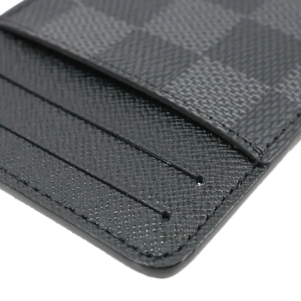 LOUIS VUITTON Neo Damier Graphite Card Holder Wallet Black