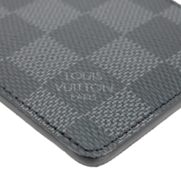 LOUIS VUITTON Neo Damier Graphite Card Holder Wallet Black