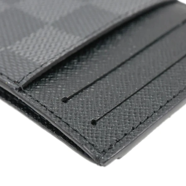 LOUIS VUITTON Neo Damier Graphite Card Holder Wallet Black