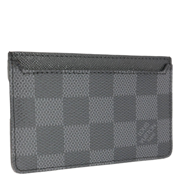 LOUIS VUITTON Neo Damier Graphite Card Holder Wallet Black
