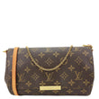LOUIS VUITTON Favorite MM Monogram Canvas Crossbody Bag Brown