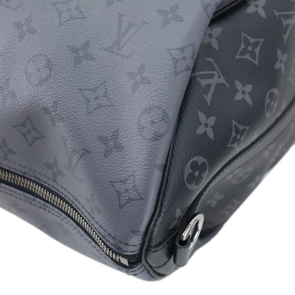LOUIS VUITTON Keepall 50 Bandouliere Monogram Eclipse Travel Bag Black