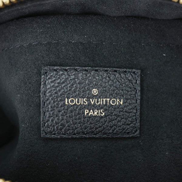 LOUIS VUITTON Speedy 20 Bandouliere Giant Monogram Empreinte Leather Shoulder Bag Black