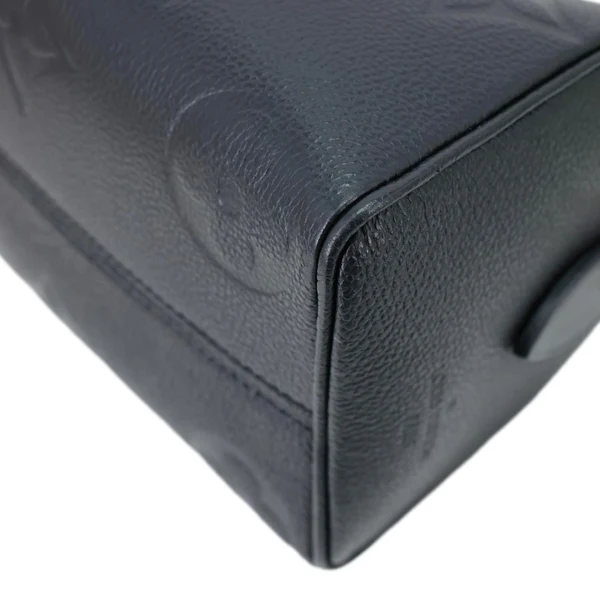 LOUIS VUITTON Speedy 20 Bandouliere Giant Monogram Empreinte Leather Shoulder Bag Black