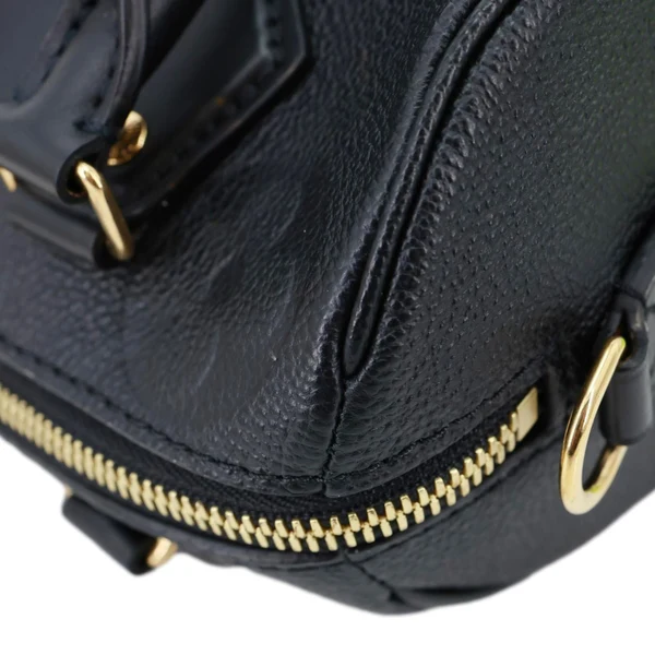 LOUIS VUITTON Speedy 20 Bandouliere Giant Monogram Empreinte Leather Shoulder Bag Black
