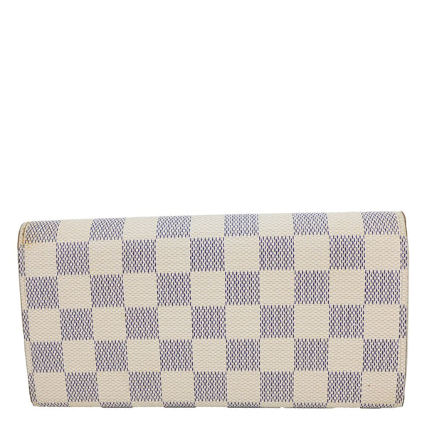 LOUIS VUITTON Emilie Damier Azur Wallet Rose Ballerine