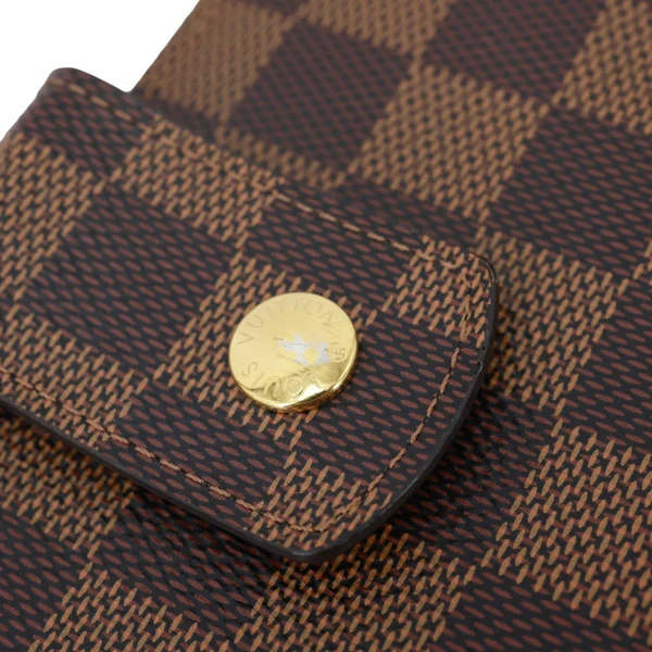 LOUIS VUITTON Ring Agenda Large Damier Ebene Cover Brown