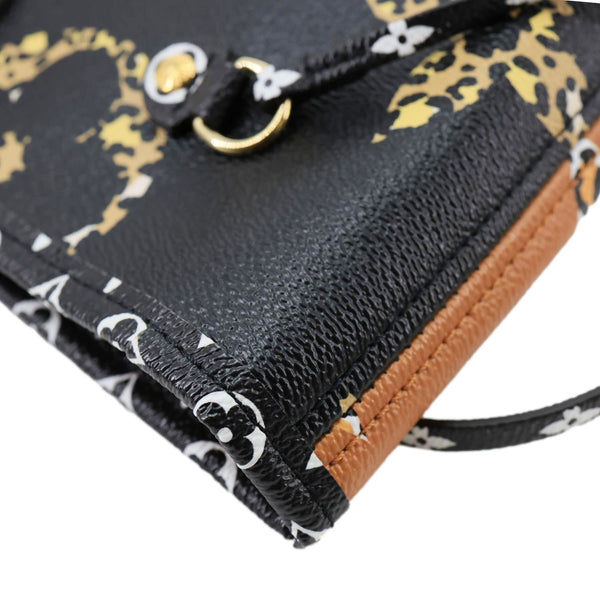 LOUIS VUITTON Neverfull MM Monogram Jungle Shoulder Bag Orange