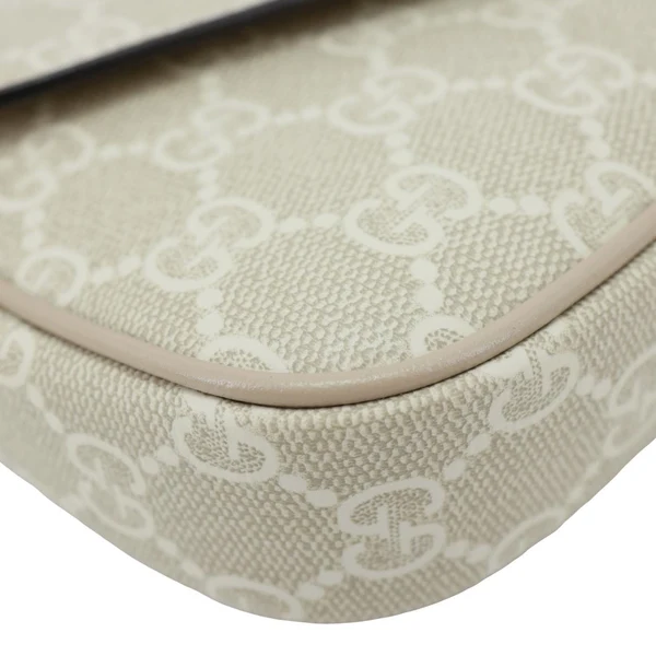 GUCCI Ophidia Pochette GG Supreme Canvas Shoulder Bag Beige 764961