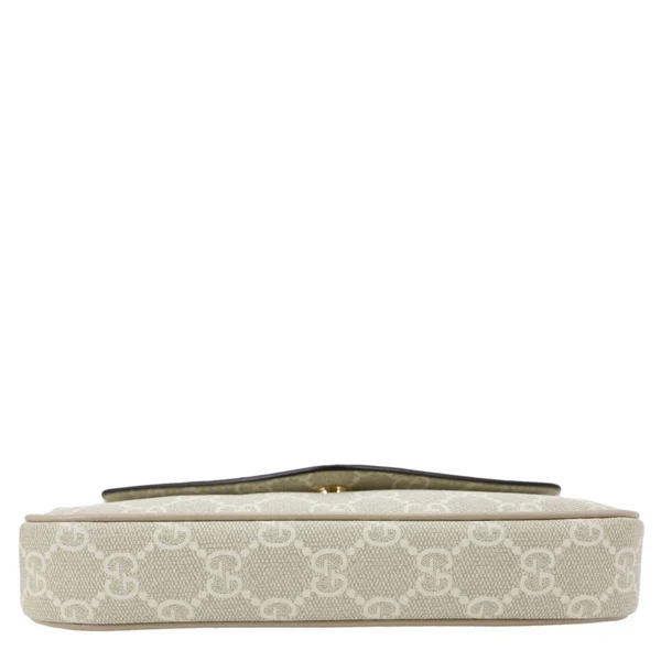 GUCCI Ophidia Pochette GG Supreme Canvas Shoulder Bag Beige 764961