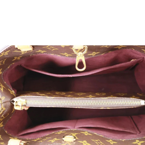 LOUIS VUITTON Montaigne MM Monogram Canvas Shoulder Bag Brown