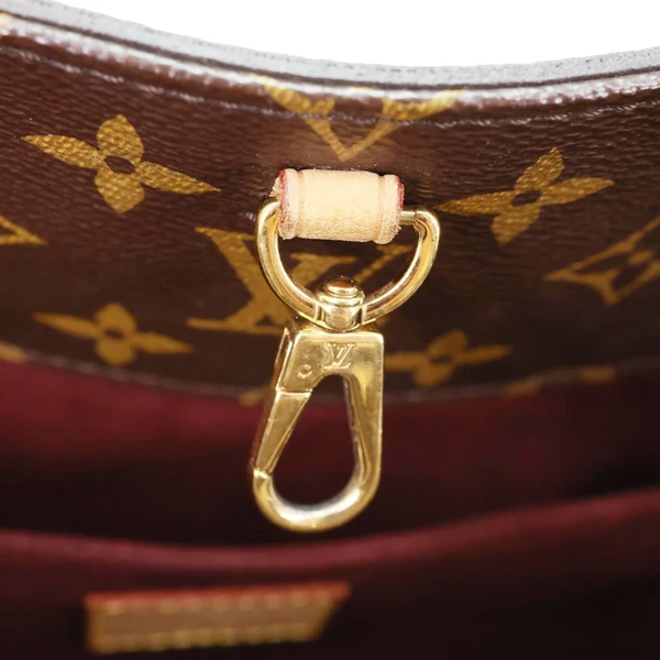 LOUIS VUITTON Montaigne MM Monogram Canvas Shoulder Bag Brown