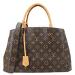 LOUIS VUITTON Montaigne MM Monogram Canvas Shoulder Bag Brown