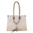 LOUIS VUITTON OnTheGo GM By The Pool Monogram Giant Canvas Tote Bag Peach