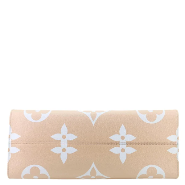 LOUIS VUITTON OnTheGo GM By The Pool Monogram Giant Canvas Tote Bag Peach