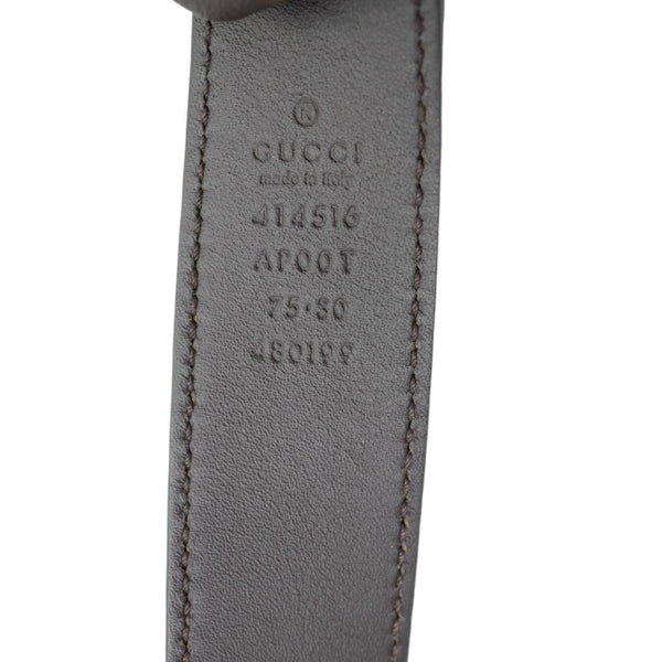 GUCCI GG Buckle Marmont Thin Leather Belt  Black 414516 Size 75/30