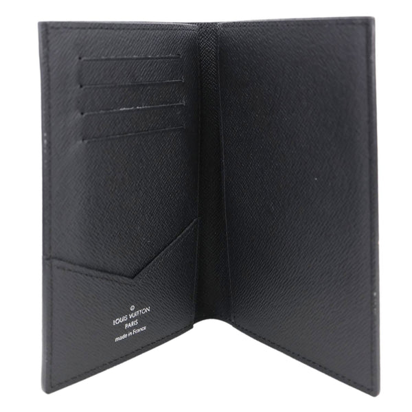 LOUIS VUITTON Monogram Eclipse Canvas Passport Cover Black