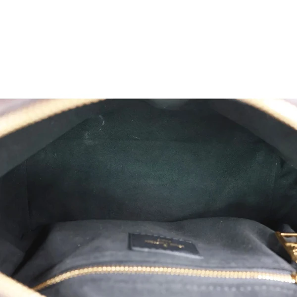LOUIS VUITTON Petite Malle Souple Monogram Canvas Shoulder Bag Black