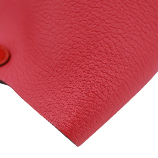 HERMES Picotin Lock 18 Taurillon Clemence Leather Satchel Bag Pink