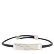 GUCCI Tag Pelle Nera Bracelet Black 774464