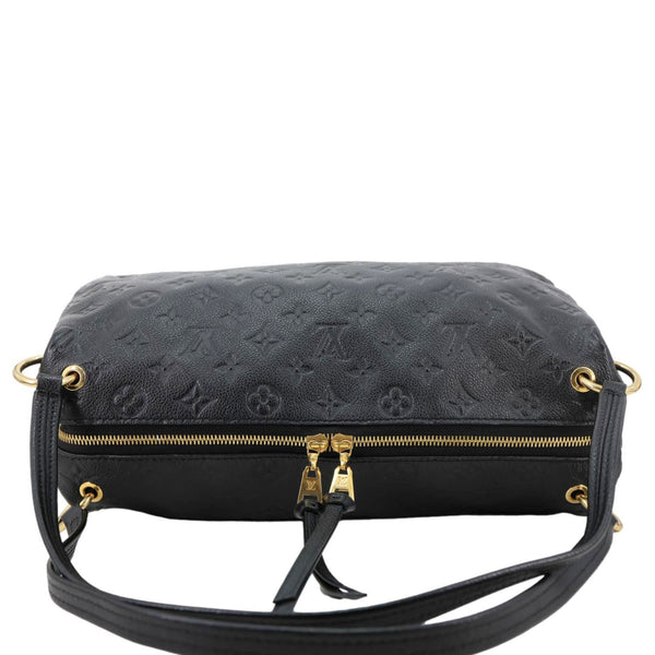 LOUIS VUITTON Ponthieu PM Empreinte Leather Shoulder Bag Black