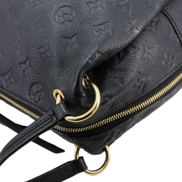 LOUIS VUITTON Ponthieu PM Empreinte Leather Shoulder Bag Black