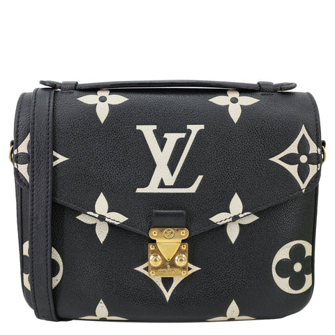 LOUIS VUITTON Metis Pochette Empreinte Leather Crossbody Bag Bicolor