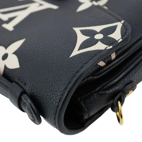 LOUIS VUITTON Metis Pochette Empreinte Leather Crossbody Bag Bicolor