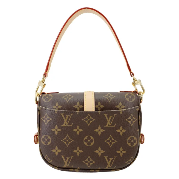 LOUIS VUITTON Saumur BB Monogram Canvas Shoulder Bag Brown