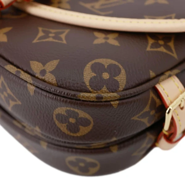 LOUIS VUITTON Saumur BB Monogram Canvas Shoulder Bag Brown