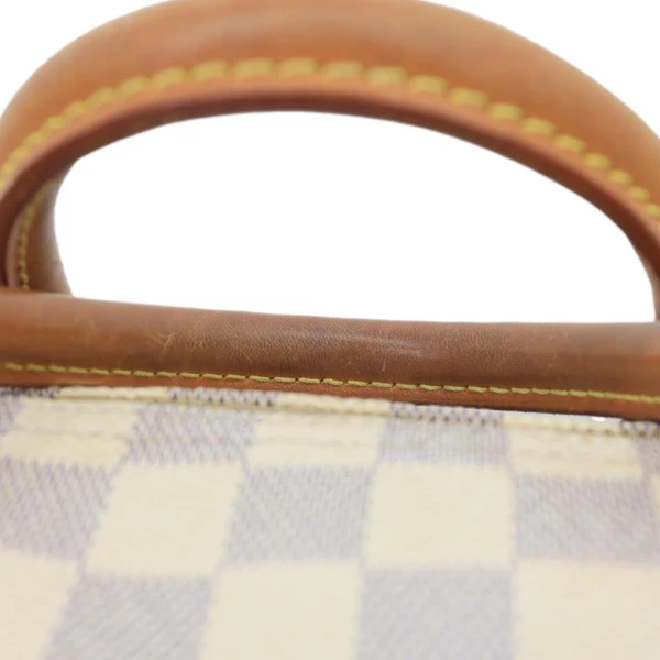 LOUIS VUITTON Speedy 35 Damier Azur Satchel Bag White