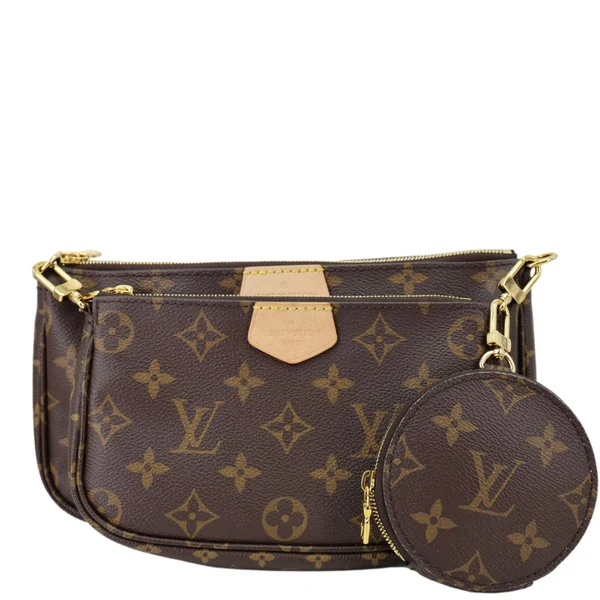LOUIS VUITTON Multi Pochette Accessoires Monogram Canvas Shoulder Bag Brown