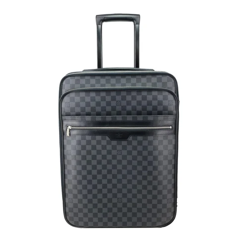 LOUIS VUITTON Pegase 55 Damier Graphite Business Suitcase Travel Bag Black