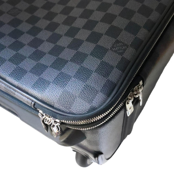 LOUIS VUITTON Pegase 55 Damier Graphite Business Suitcase Travel Bag Black