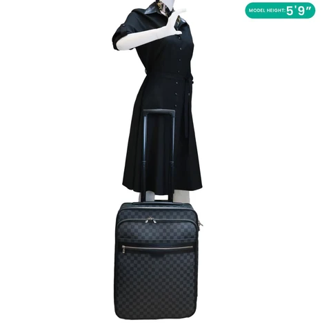 LOUIS VUITTON Pegase 55 Damier Graphite Business Suitcase Travel Bag Black