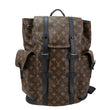LOUIS VUITTON Christopher PM Monogram Macassar Canvas Backpack Bag Brown
