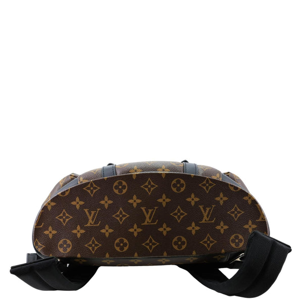LOUIS VUITTON Christopher PM Monogram Macassar Canvas Backpack Bag Brown