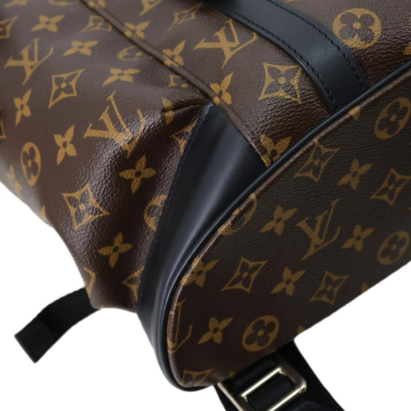 LOUIS VUITTON Christopher PM Monogram Macassar Canvas Backpack Bag Brown