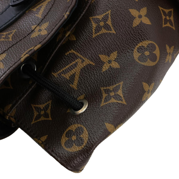 LOUIS VUITTON Christopher PM Monogram Macassar Canvas Backpack Bag Brown
