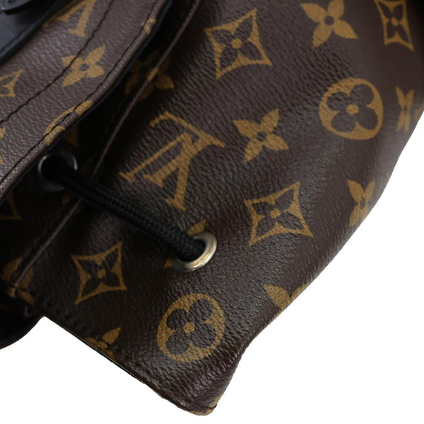 LOUIS VUITTON Christopher PM Monogram Macassar Canvas Backpack Bag Brown