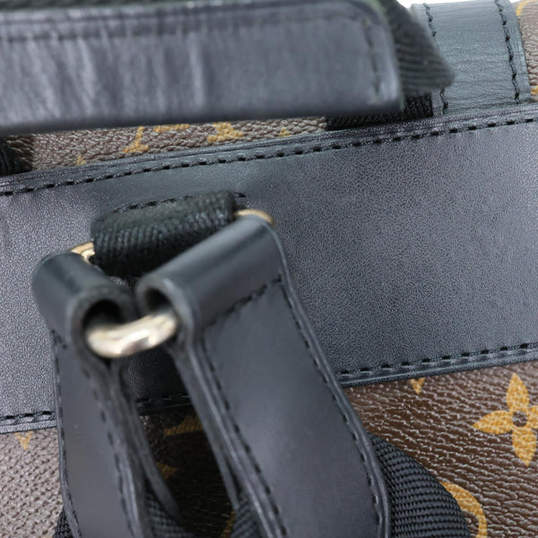 LOUIS VUITTON Christopher PM Monogram Macassar Canvas Backpack Bag Brown