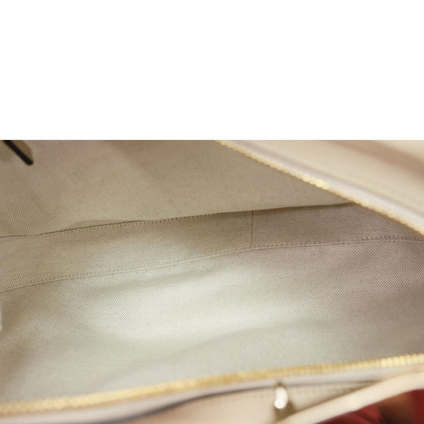 GUCCI Aria Web Attache Large Leather Shoulder Bag Beige 702823